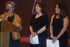Roz Fink, Elaine Ryke and Lea Luger